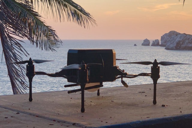 Verge Aero X1 Light Show Drone on location in Mexico for a drone light show